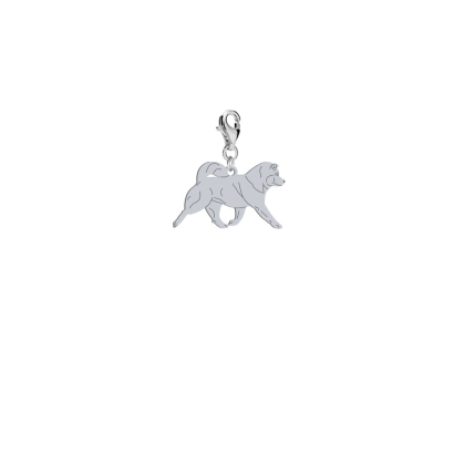 Silver Alaskan Malamute engraved charms - MEJK Jewellery