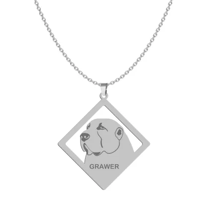 Naszyjnik z psem Central Asian Shepherd Dog srebro GRAWER GRATIS - MEJK Jewellery