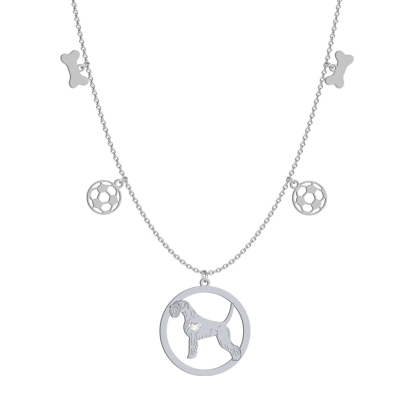 Silver Schnauzer necklace, FREE ENGRAVING - MEJK Jewellery