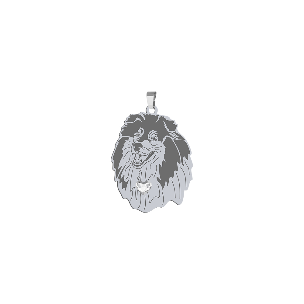Silver Rough Collie pendant, FREE ENGRAVING - MEJK Jewellery