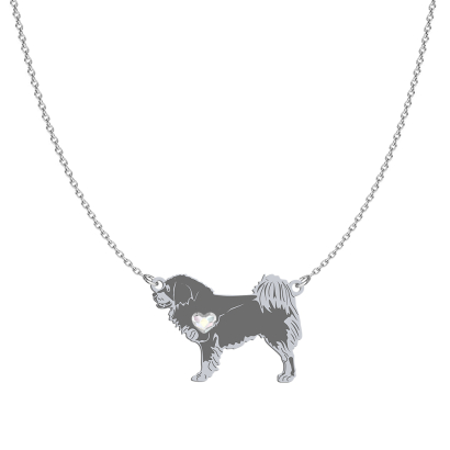 Naszyjnik z psem Mastifem Tybetańskim srebro GRAWER GRATIS - MEJK Jewellery