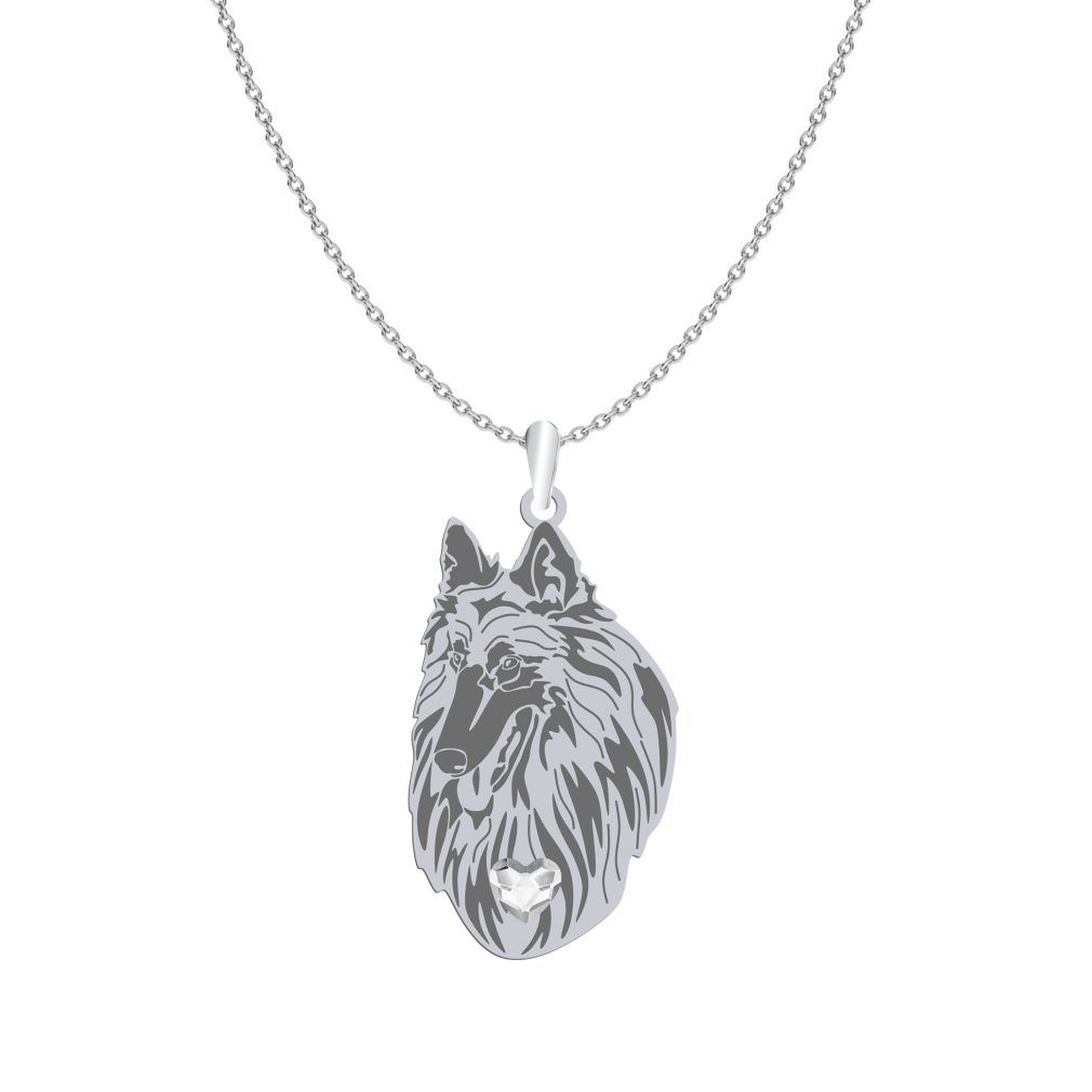 Silver Belgian Tervueren necklace, FREE ENGRAVING - MEJK Jewellery