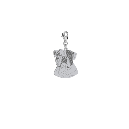 Charms z psem Bulldog Amerykański srebro GRAWER GRATIS - MEJK Jewellery