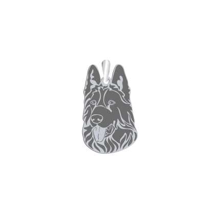 Silver German Shepherd engraved pendant - MEJK Jewellery
