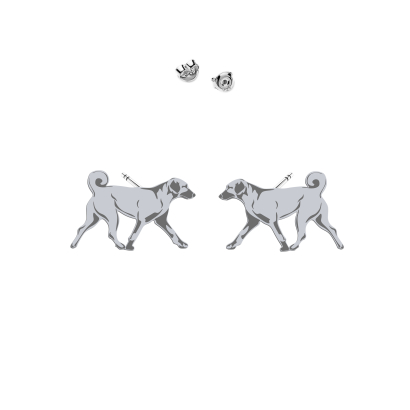 Kolczyki z psem Kangal srebro - MEJK Jewellery
