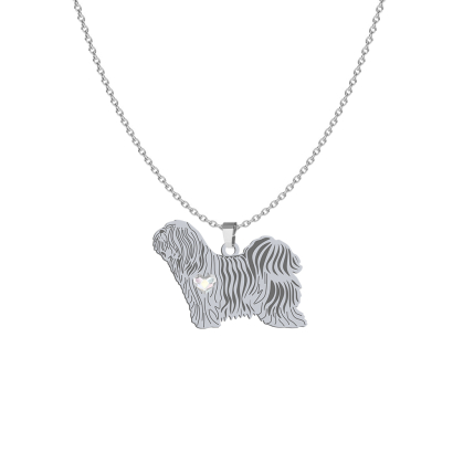 Naszyjnik z psem Tibetan Terrier srebro GRAWER GRATIS - MEJK Jewellery
