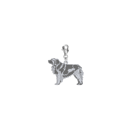 Charms z psem Leonberger srebro GRAWER GRATIS - MEJK Jewellery
