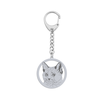 Silver Cats That keyring with, FREE ENGRAVING - MEJK Jewellery