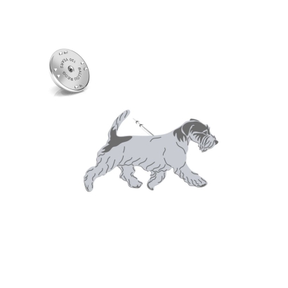 Wpinka Jack Russell Terrier Szorstkowłosy 925 srebro - MEJK Jewellery