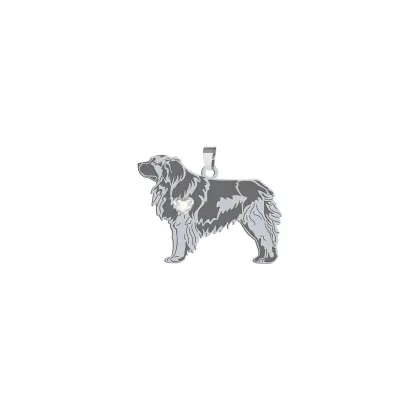 Zawieszka z psem Leonberger srebro GRAWER GRATIS - MEJK Jewellery