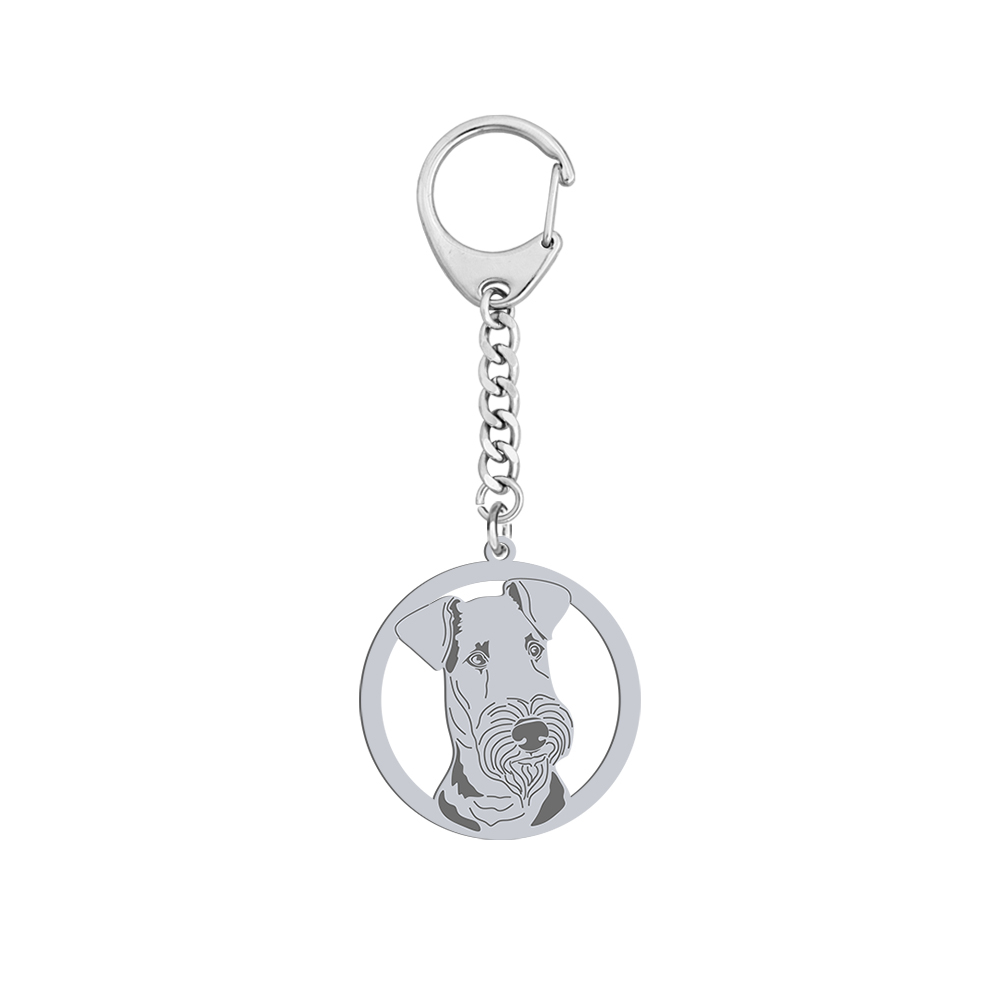 Brelok Airedale Terrier srebro 925 GRAWER GRATIS - MEJK Jewellery