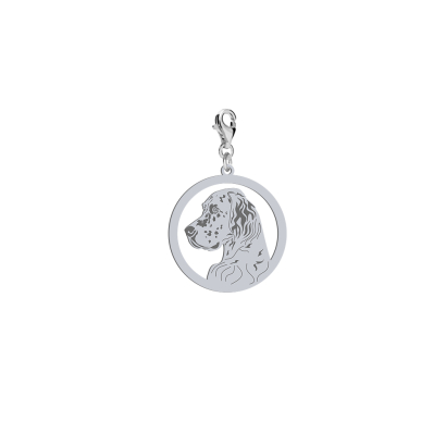 Charms z psem Seter Angielski srebro GRAWER GRATIS - MEJK Jewellery