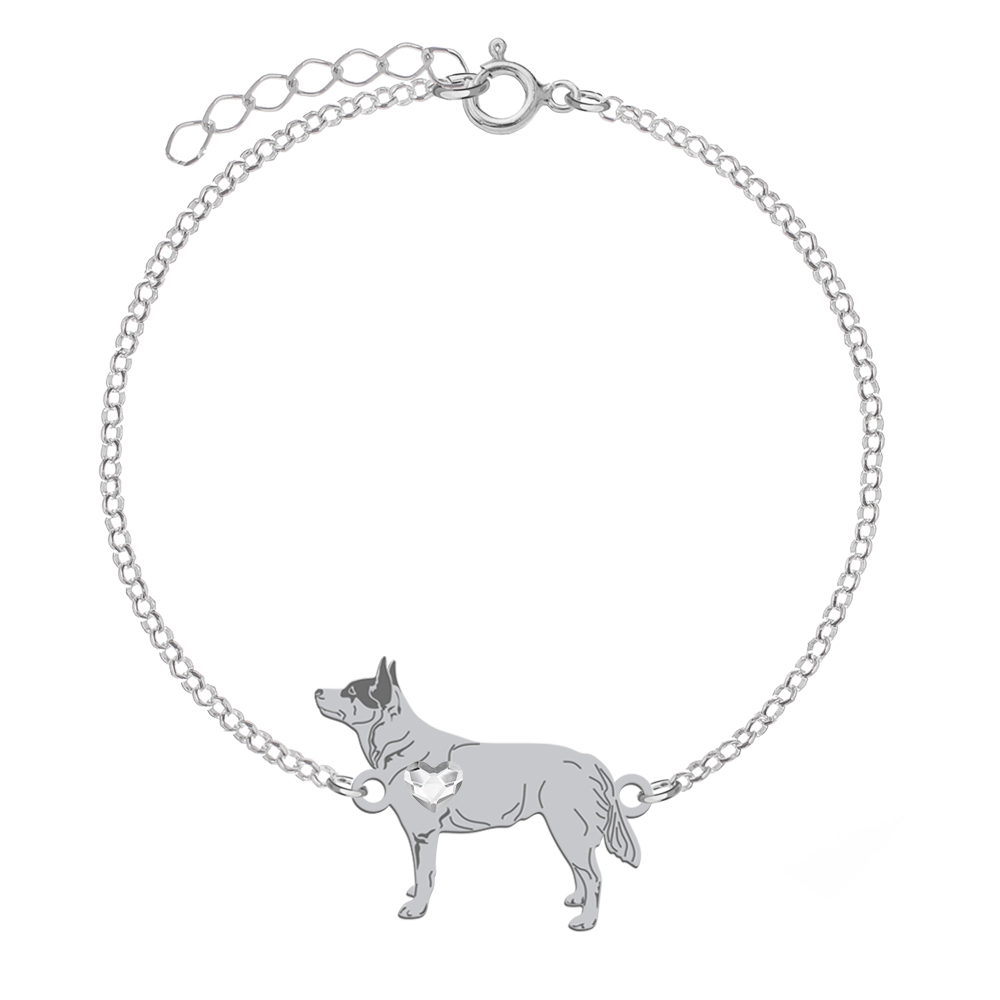 Bransoletka Australijski Pies Pasterski srebro GRAWER GRATIS - MEJK Jewellery