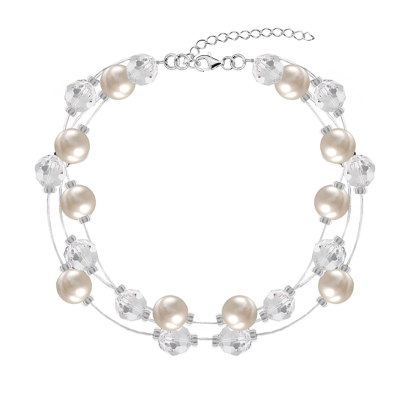 Bransoletka  perły kryształy  biżuteria ślubna