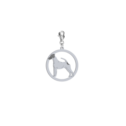 Charms z psem Smooth Fox Terrier srebro GRAWER GRATIS - MEJK Jewellery