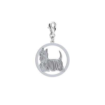 Charms srebro Australian Silky Terrier GRAWER GRATIS - MEJK Jewellery