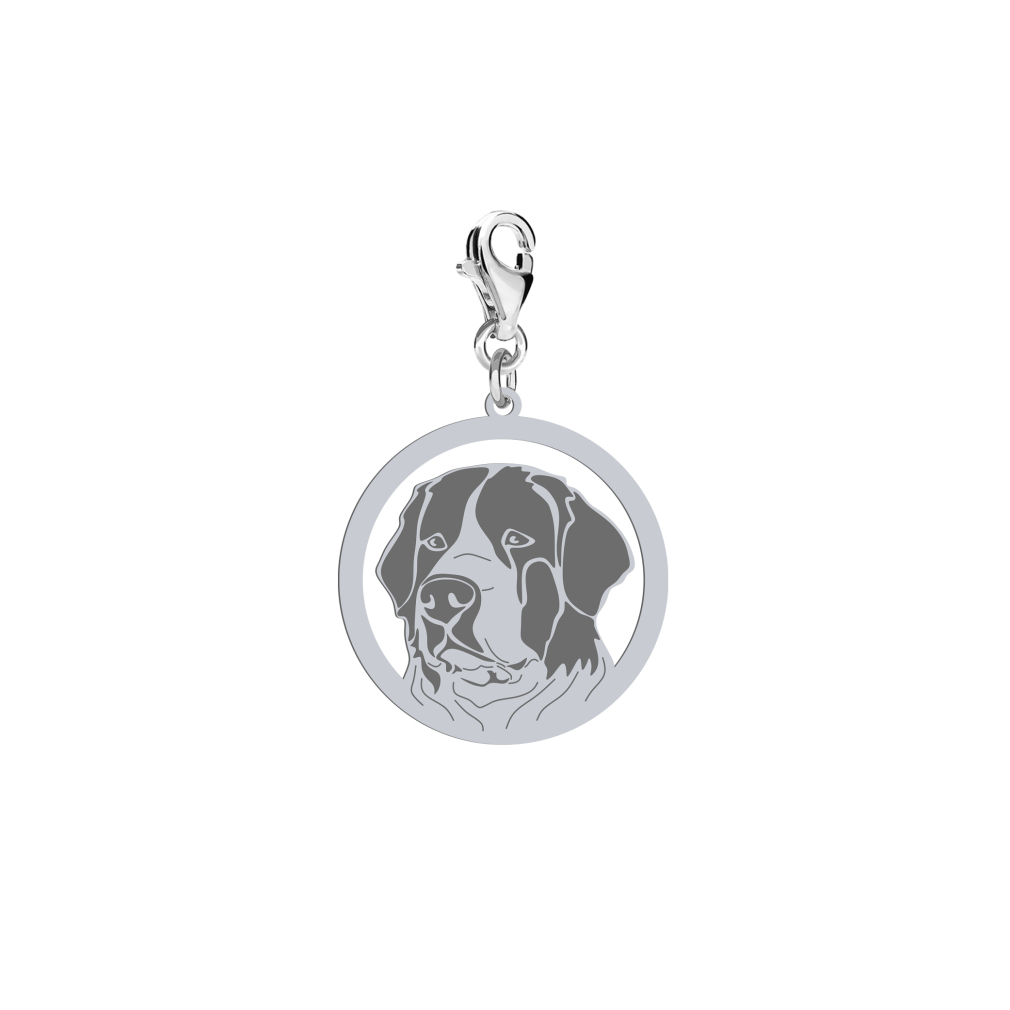 Silver Landseer charms, FREE ENGRAVING - MEJK Jewellery