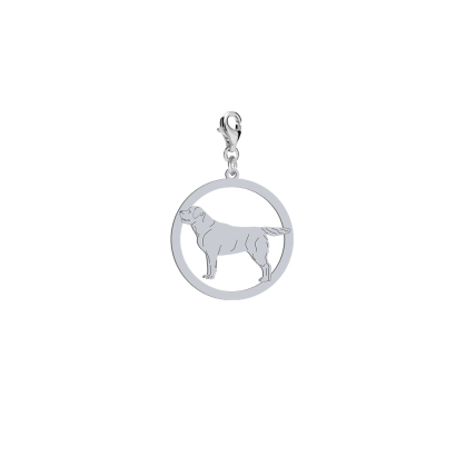 Charms z grawerem psem Labrador Retriever srebro - MEJK Jewellery