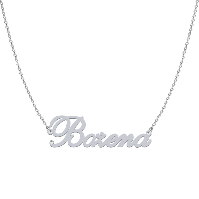 BOŻENA  necklace in rhodium-plated or gold-plated silver