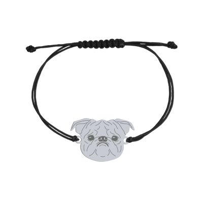 Silver Petit Brabancon string bracelet, FREE ENGRAVING - MEJK Jewellery