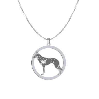Naszyjnik z psem rasy Australian Kelpie srebro GRAWER GRATIS - MEJK Jewellery