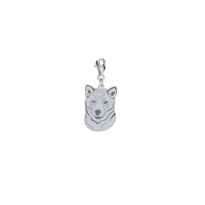 Charms z psem Shiba-inu srebro GRAWER GRATIS - MEJK Jewellery