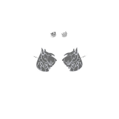 Silver Scottish Terrier earrings - MEJK Jewellery