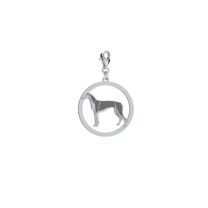 Charms z psem Polish Greyhound srebro GRAWER GRATIS - MEJK Jewellery