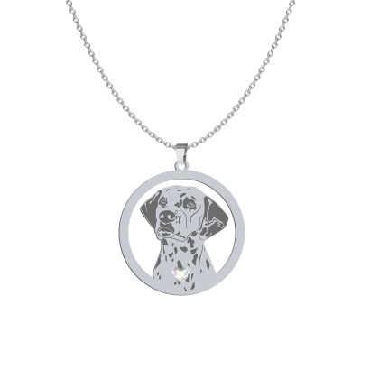 Silver Dalmatian necklace, FREE ENGRAVING - MEJK Jewellery