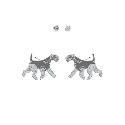 Kolczyki z psem Lakeland Terrier srebro - MEJK Jewellery