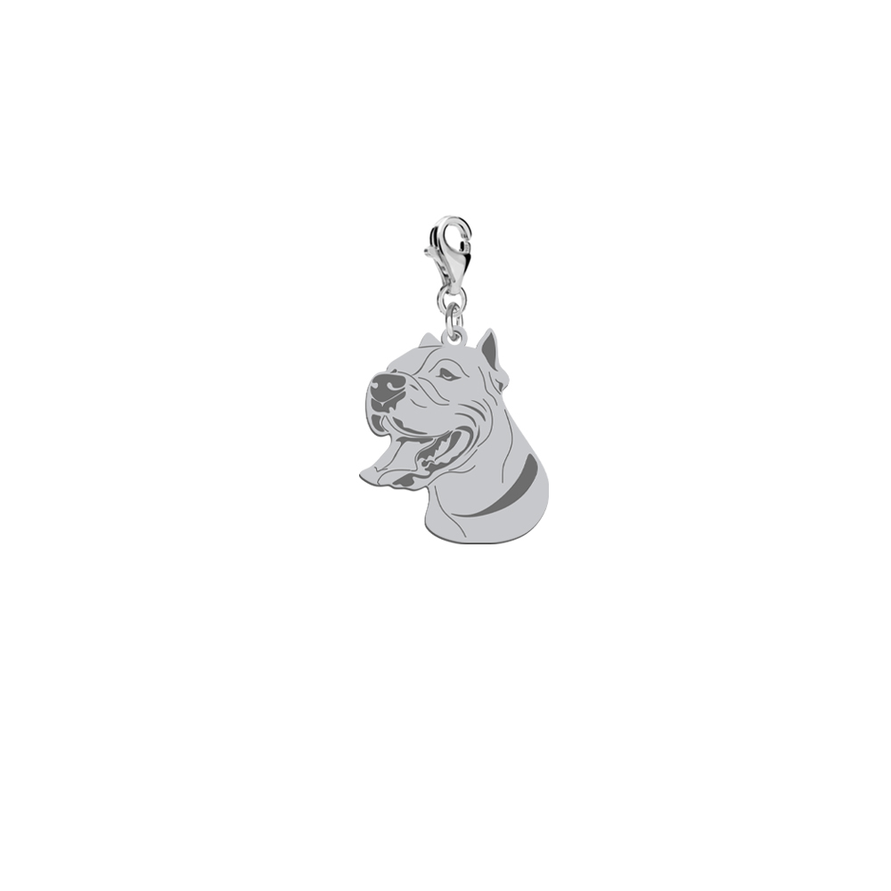 Charms z psem Dog Argentyński srebro GRAWER GRATIS - MEJK Jewellery
