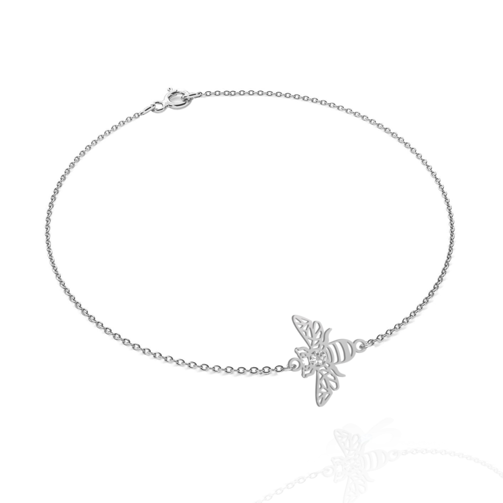Bracelet BEE  gold-plated rhodium-plated silver