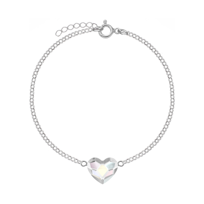 Bracelet HEART  silver rhodium plated