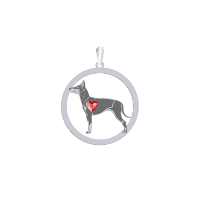 Zawieszka z psem grawerem English Toy Terrier srebro GRAWER GRATIS - MEJK Jewellery