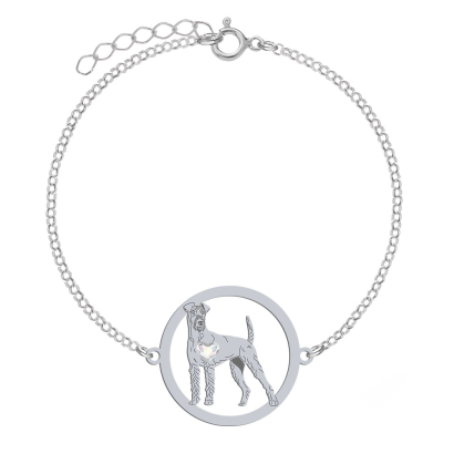Bransoletka z psem Irish Terrier srebro GRAWER GRATIS - MEJK Jewellery