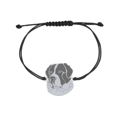 Bransoletka sznurkowa Owczarek Środkowoazjatycki 925 GRAWER GRATIS - MEJK Jewellery