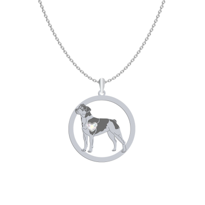 Naszyjnik z psem sercem Brazilian Terrier srebro GRAWER GRATIS - MEJK Jewellery