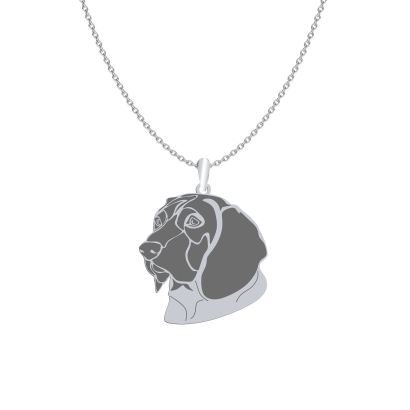 Naszyjnik z psem Posokowiec Bawarski srebro GRAWER GRATIS - MEJK Jewellery