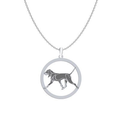 Naszyjnik z psem Mały Gończy Gaskoński srebro GRAWER GRATIS - MEJK Jewellery