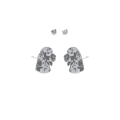 Silver Irish Red Setter earrings - MEJK Jewellery