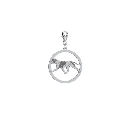 Charms z psem Bulldog Amerykański srebro GRAWER GRATIS  - MEJK Jewellery