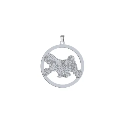 Zawieszka z psem Terrier Tybetański srebro GRAWER GRATIS - MEJK Jewellery