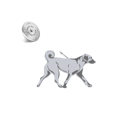 Wpinka z psem Kangal srebro - MEJK Jewellery