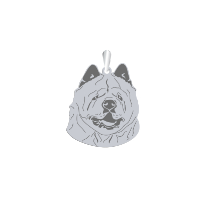   Silver Chow chow Soft pendant, FREE ENGRAVING - MEJK Jewellery