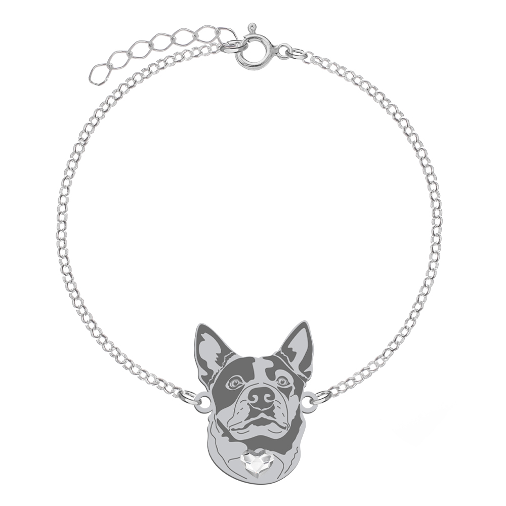 Bransoletka Australijski Pies Pasterski srebro GRAWER GRATIS - MEJK Jewellery