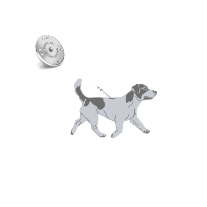 Wpinka Jack Russell Terrier Krótkowłosy 925 srebro - MEJK Jewellery