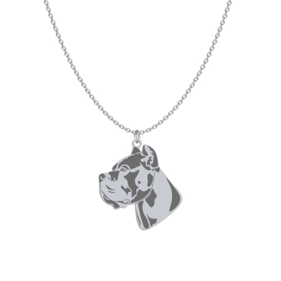 Silver Cane Corso necklace, FREE ENGRAVING - MEJK Jewellery
