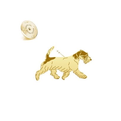 Jack Russell Terrier Szorstkowłosy pozłacana wpinka - MEJK Jewellery