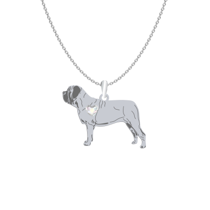 Naszyjnik z psem Mastif Angielski srebro GRAWER GRATIS - MEJK Jewellery