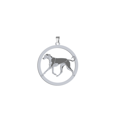 Silver Polish Greyhound pendant, FREE ENGRAVING - MEJK Jewellery